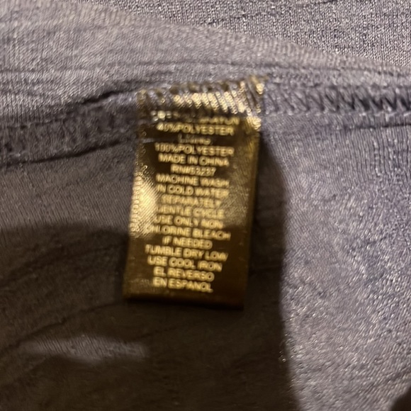 Mlle Gabrielle Navy buttons Down Shirt Dress Size L - Picture 8 of 9